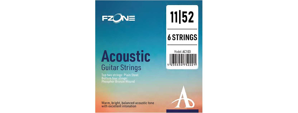 FZONE AC103 ACOUSTIC PHOSPHOR BRONZE (11-52) - струны для акустической гитары